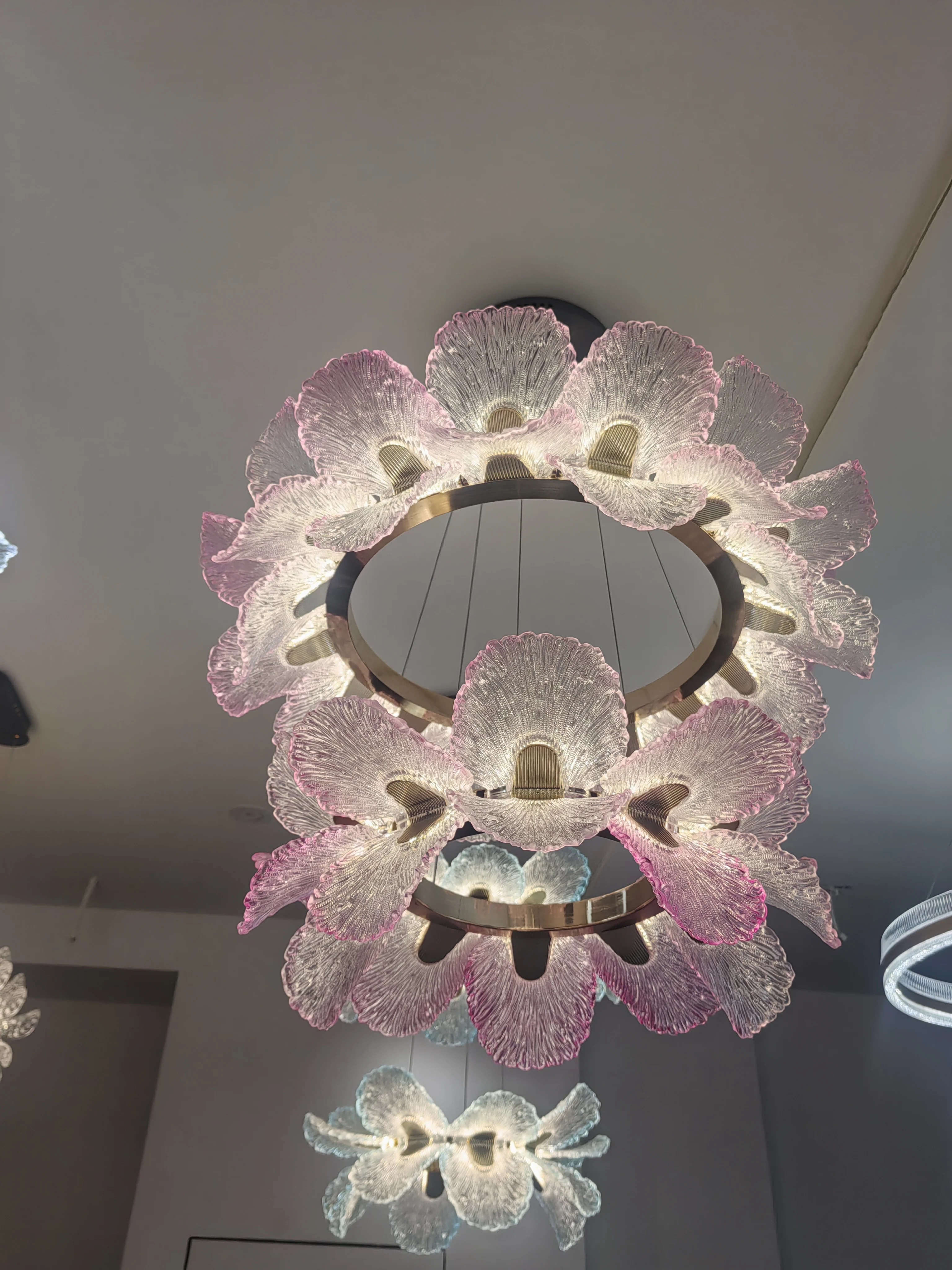 Duplex Staircase French Flowers Chandeliers Luxury Crystal Flower Chandelier for Living Room Villa Artistic Lights Fixture view 5