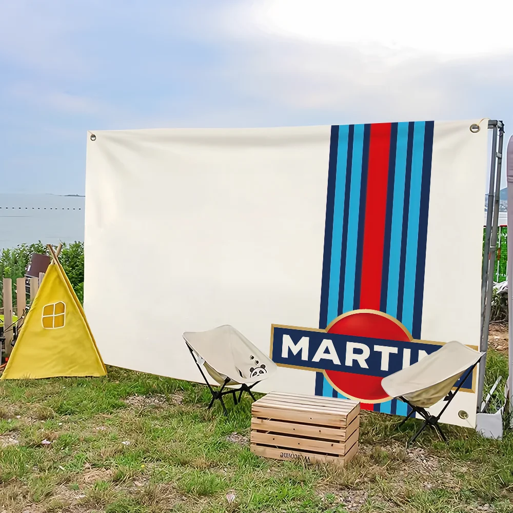 M-Martini Design R-Racing flag For Picnic Party Art Home Decoration Outdoor Camping Banner