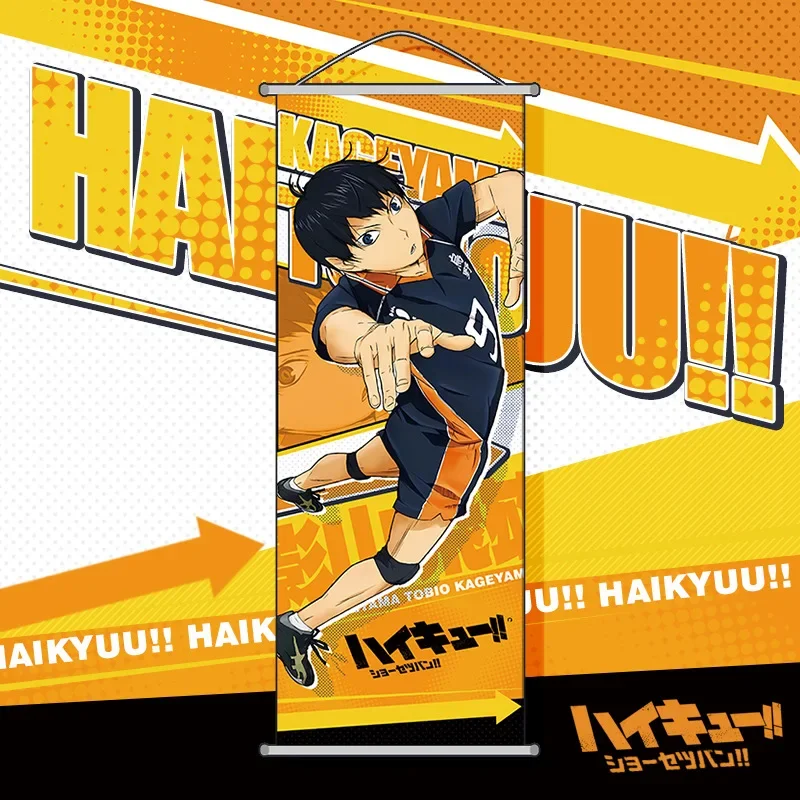 New Haikyuu!! Poster Room Wallpaper Cartoon Hinata Shoyo Long Scroll Hanging Painting Anime Peripheral Support Decoration - Image 3