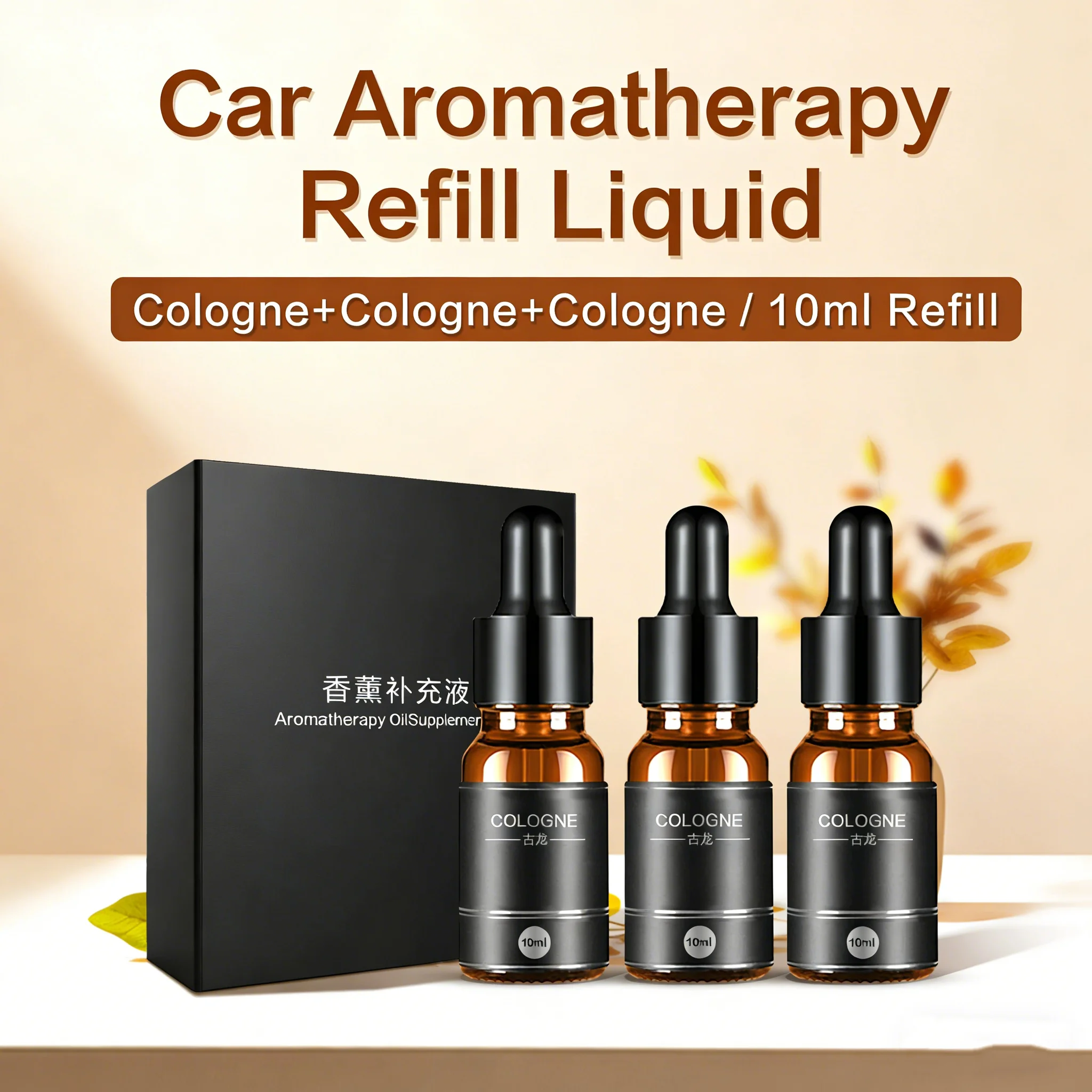 3 Flessen 10 Ml Essentiële Olie Auto Parfum Luchtverfrisser Refill Geur Geur Geurverspreider Plantaardige Essentiële Olie Voor Humidifie