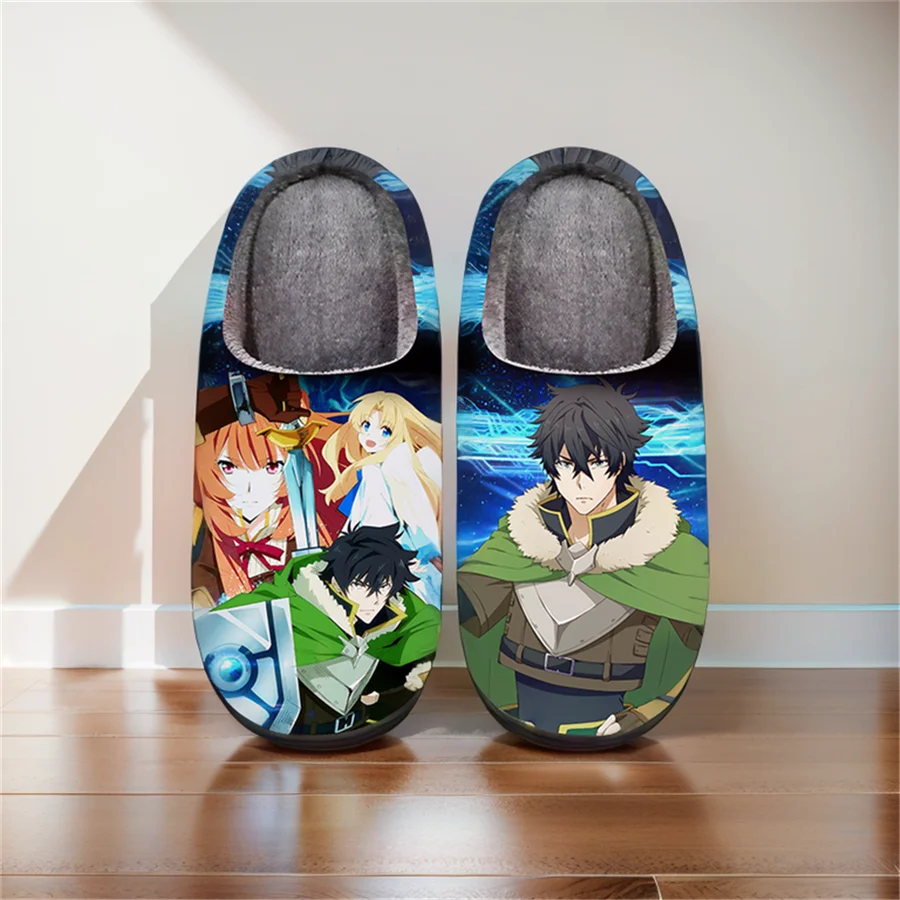 

Anime Cartoon Home Cute Slippers The Rising of the Shield Hero Winter Warm Slippers For Man Woman Boy Girl Unisex Halloween Gift