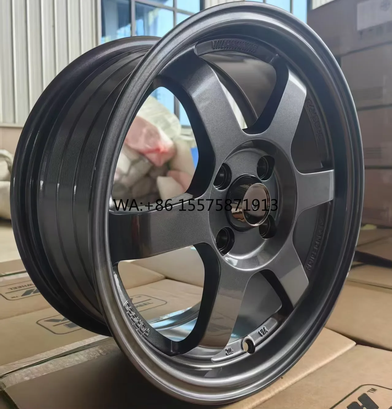

Customized Cast Aluminium Alloy 15 Inch PCD 4x100 ET35 40 Aftermarket TE37 Racing Car Wheels Rim for Toyota