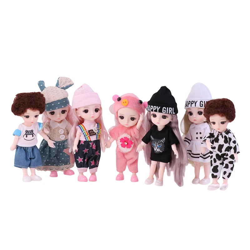 16/17Cm Pakaian Boneka Gaun Putri Duyung 13 Sendi Pakaian Bayi Sehari-hari Kasual Aksesori Rok Mainan untuk Anak Perempuan Hadiah Diy