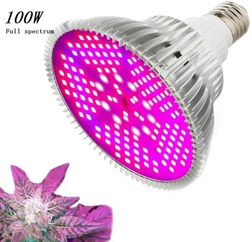 100W Full Spectrum Hydroponics Phyto Lamp For Indoor Vegs Flower Seedlings Plants LED Grow Light