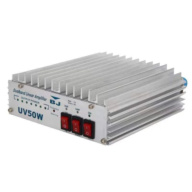 Baojie BJ-UV50W 50W Power Amplifier VHF 136-174MHz UHF 400-470MHz Duplex Dual Band Linear Amplifier
