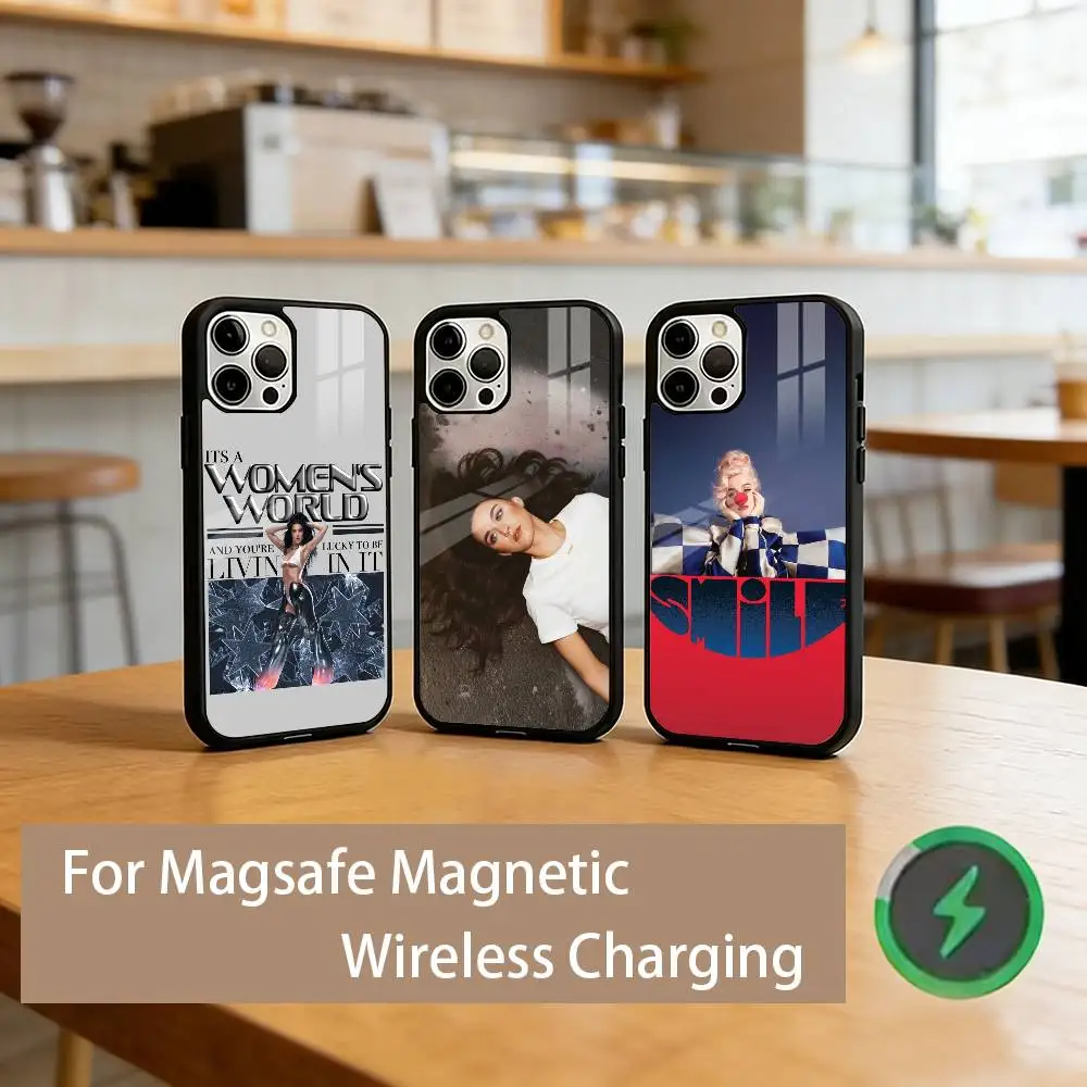 

K-Katy P-Perry Singer Phone Case For iPhone17,16,15,14,13,12,11 Plus,Pro Magnetic For Magsafe Wireless Charging