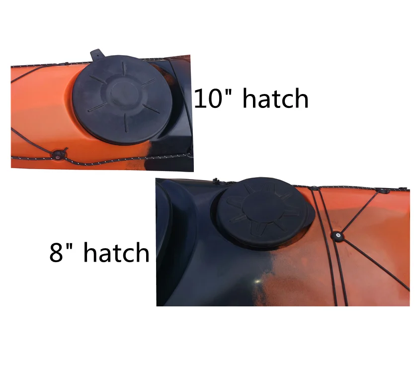 عرض ساخن بطول 5 أمتار للجلوس في كاياك البحر البلاستيكي المصبوب من روتو فردي للتجول والرياضة