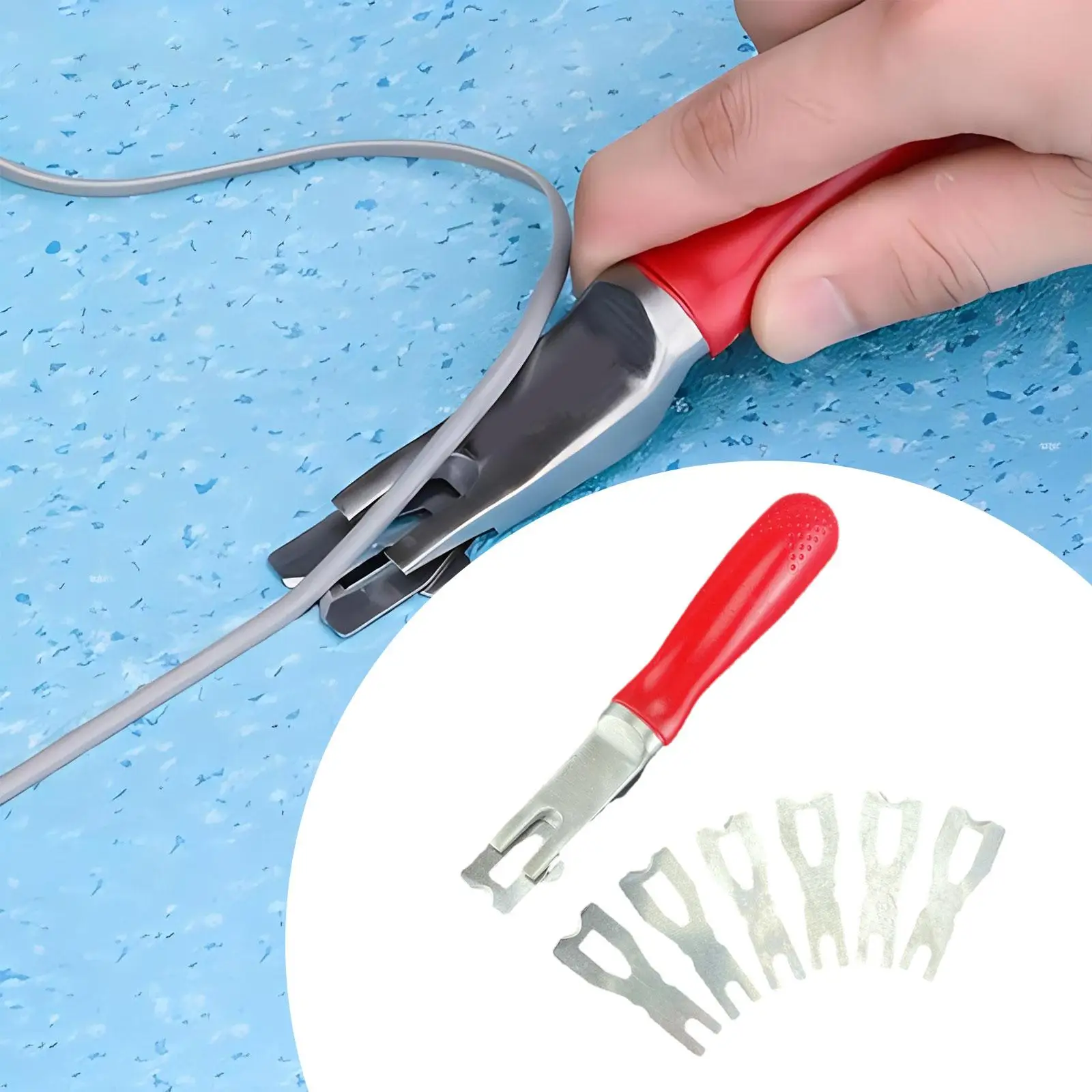 Flooring Welding PVC Tool Set Durable Scraper Floor Carpet Versatile Trimmer Easy to Use Plastic Wire Leveling Skiving Tool