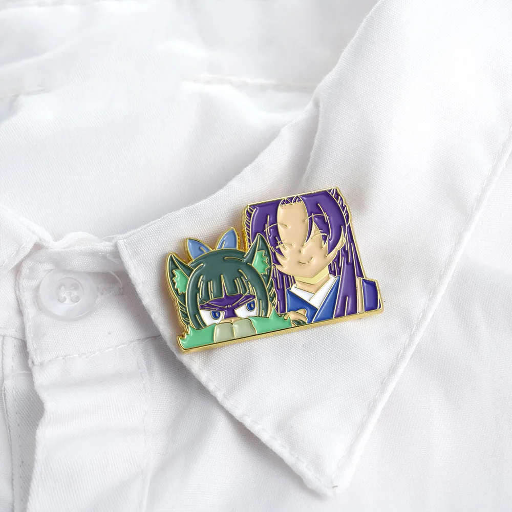 อะนิเมะ Apothecary Diaries Kawayi Ren Shi Mao Mao คอสเพลย์เครื่องแต่งกาย Badge Pin อุปกรณ์เสริมกระเป๋าเป้สะพายหลังจี้โลหะ Prop เข็มกลัด
