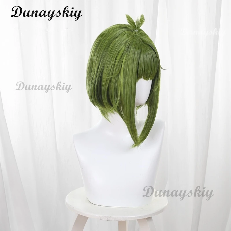 Anime My Deer Friend Nokotan Meme Bashame Cosplay Wig Green Short Hair Shikanoko Nokonoko Koshitantan Halloween Party Women Girl