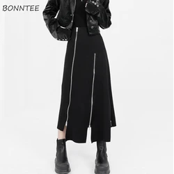 Gonne asimmetriche moda donna Y2k Faldas Midi Design personalità stile coreano donna impero puro All-match estate Streetwear