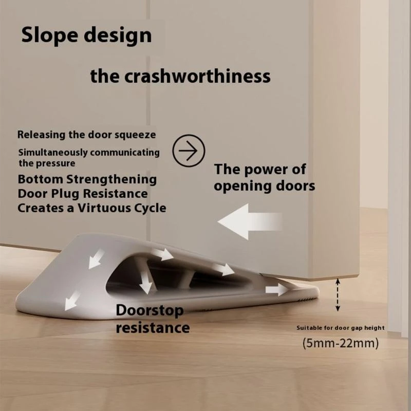 Einfache Tragetürkeilhalter wiederverwendbare Silikon -Türstopper Einfacher Installation