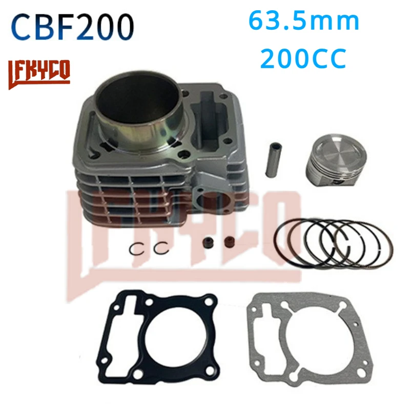 

Motorcycle Accessories 63.5mm Cylinder 200CC Engine Piston Kit Motor For HONDA CBF200 XR200 XL200 Motoblock ATV Equipment Parts