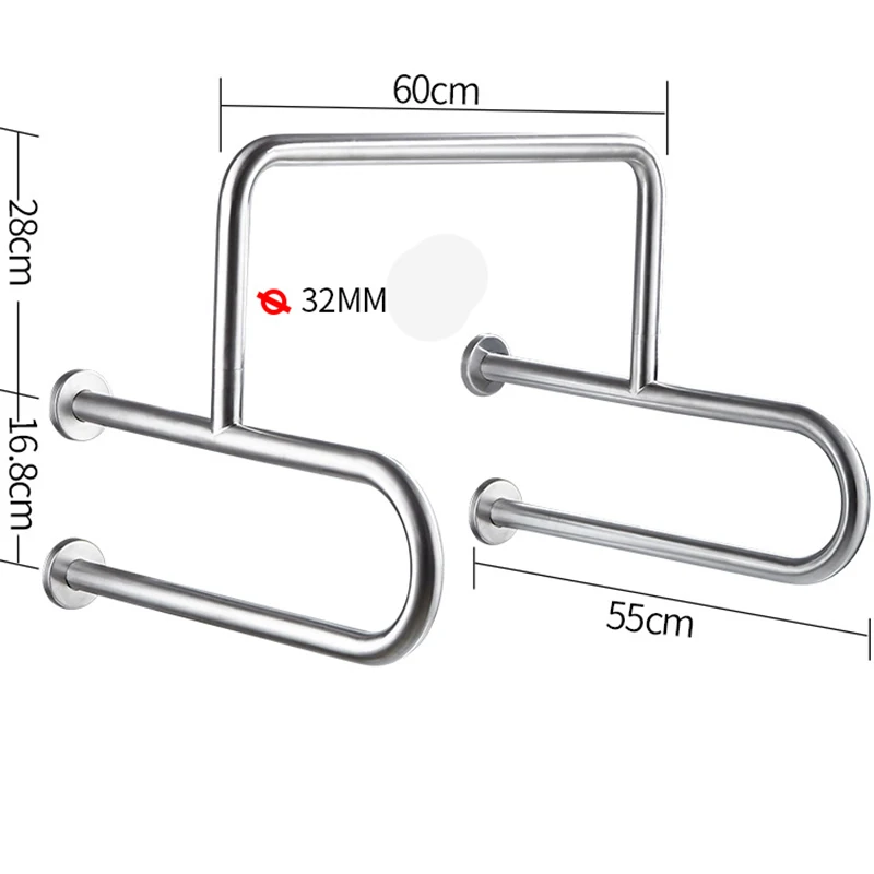 

Elderly Disabled Assist Safety Rails Flip up Safety Handrail Bathroom Toilet Support Grab bar Handicapped Ada Grab Bars