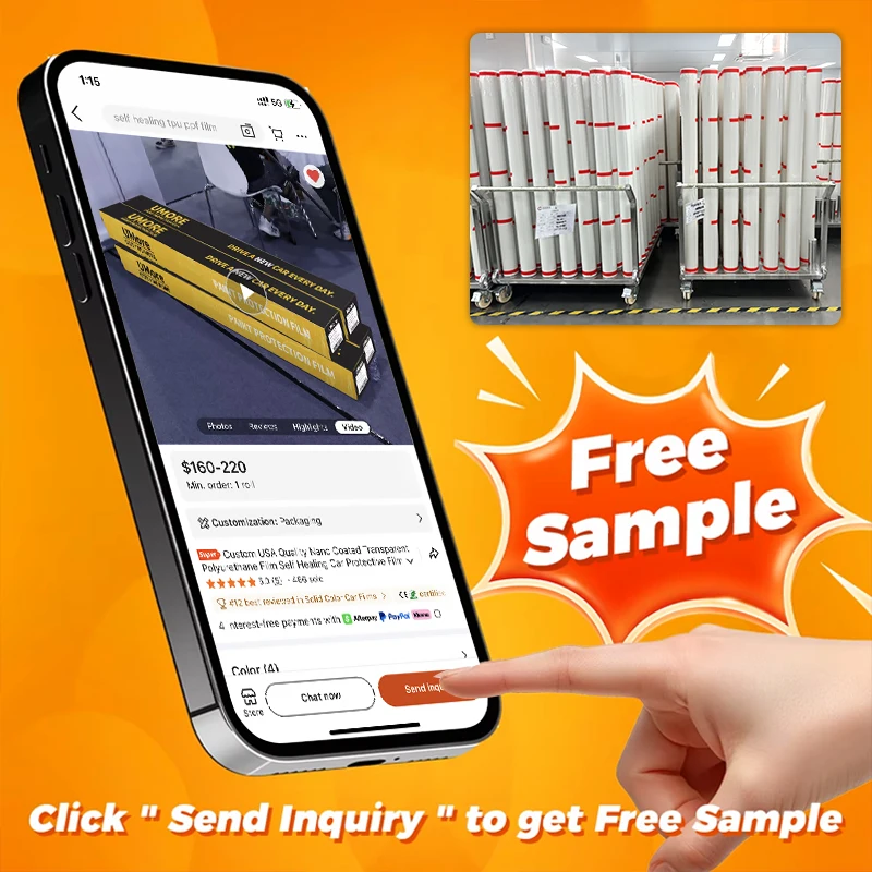 Custom USA Quality Global Lowest Price High Gloss TPU PPF Film Car Protective Film TPH PPF Paint Protection Film Roll Car Wrap