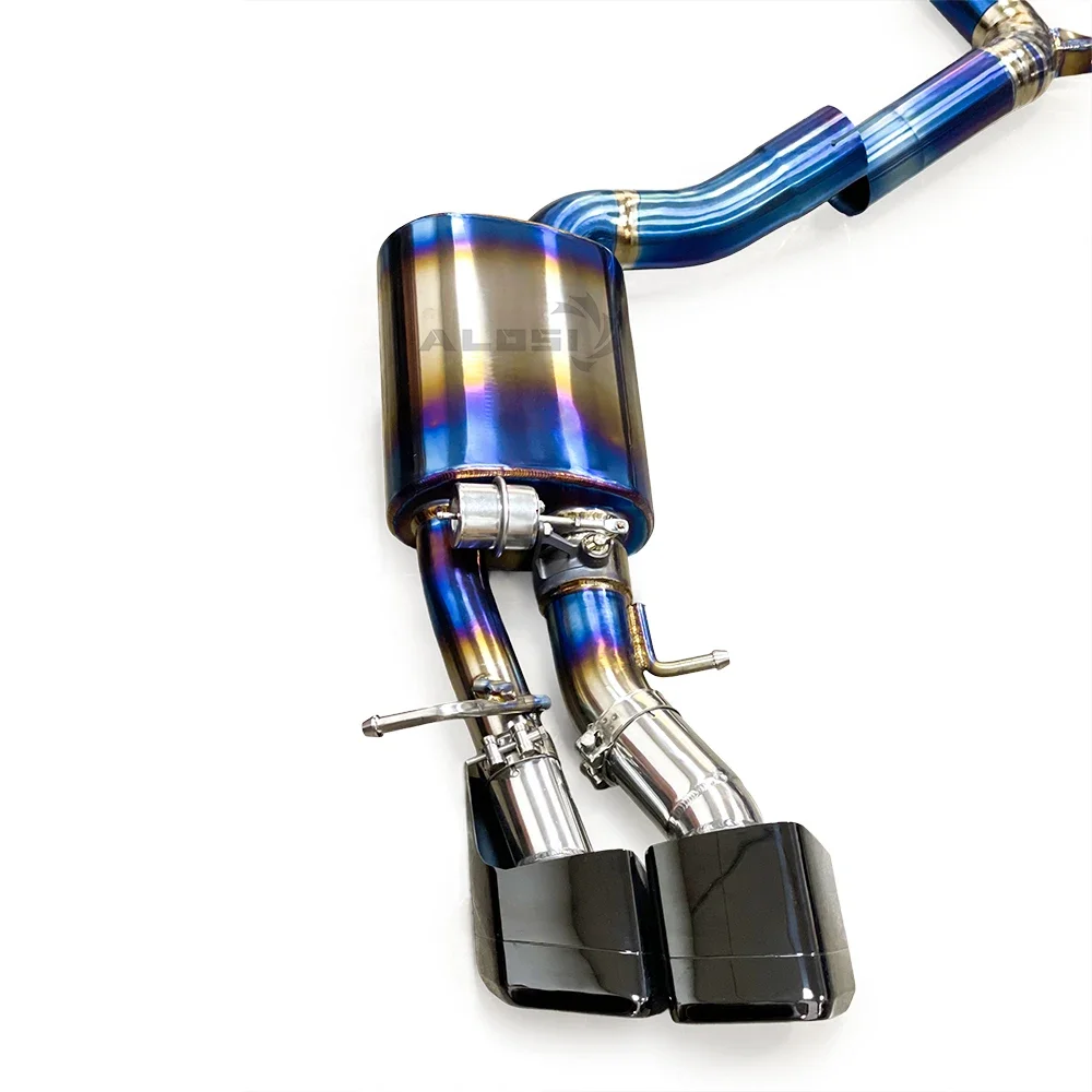 High-performance Titanium Alloy Valve Exhaust Pipe for Mercedes-Benz AMG C63 W204 6.2L 2011-2014 cat Back Exhaust System Muffler