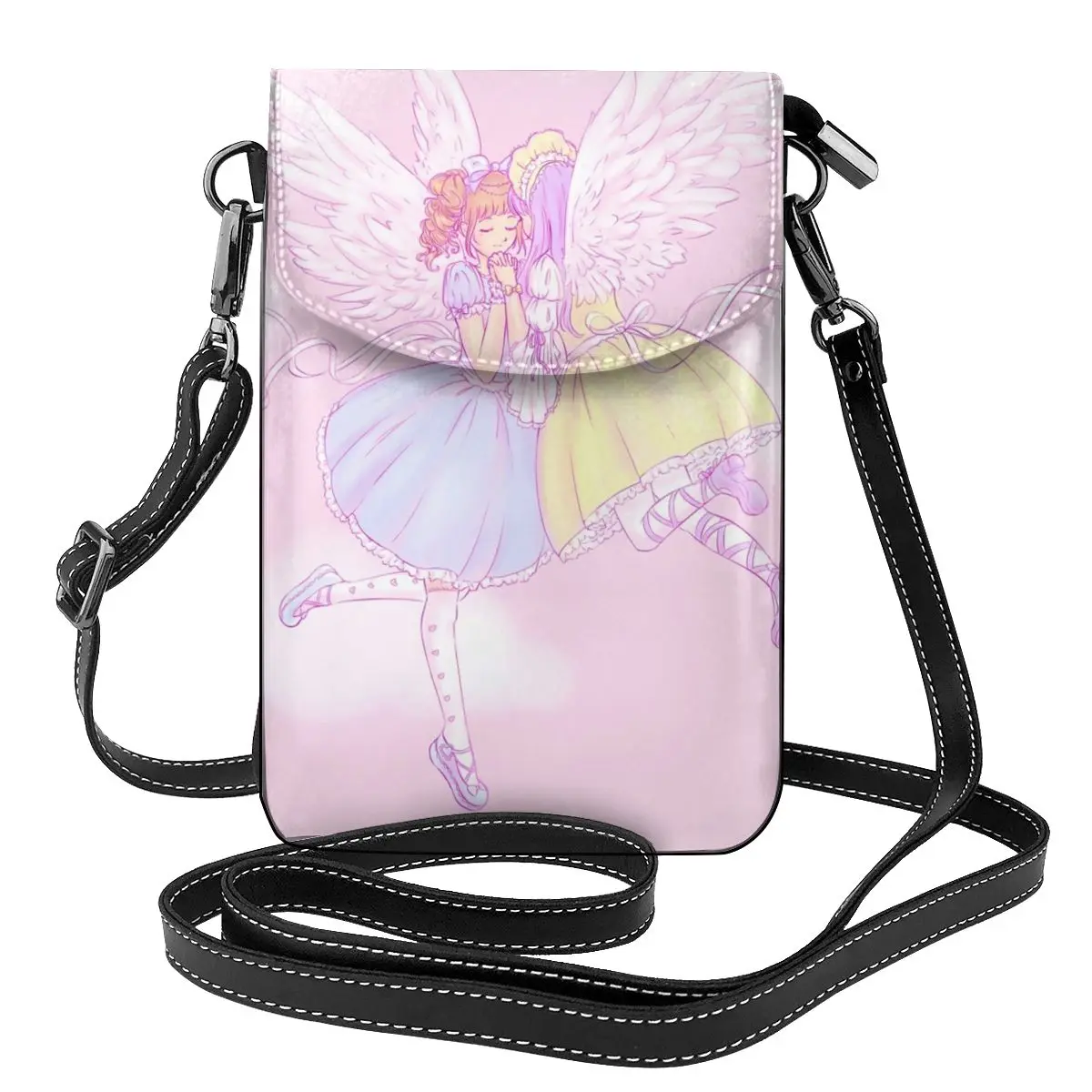 

Lolita - Sweet Lolita Angels Shoulder Bag Shopping Leather Women Bags Female Gift Funny Purse