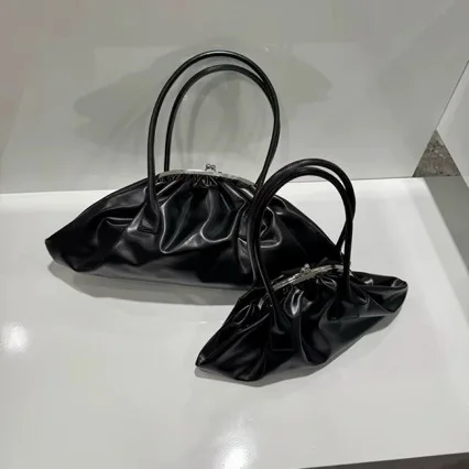 

Сумка-облако из искусственной кожи CDG, плиссированная, с золотистой отделкой, женская модная универсальная сумка на плечо премиум-класса