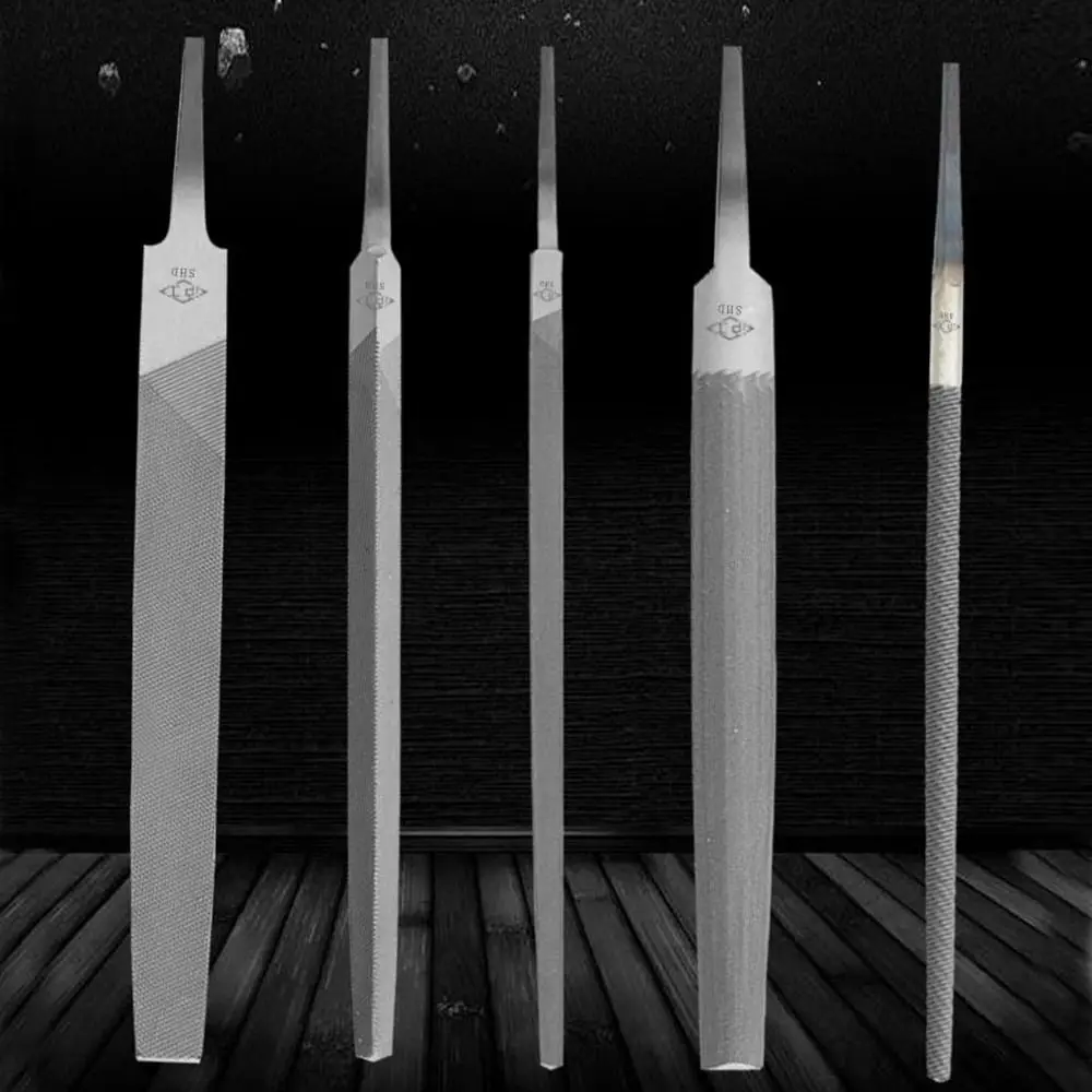 6/8 Inch Steel Files Middle Tooth Flat/Semicircle/Triangle/Circle/Square Saw Files For Sharpening Straightening Wood Carving