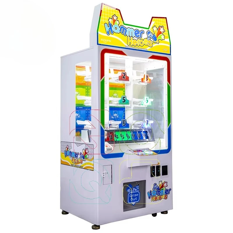 

Factory distribution of newly designed coin-operated prize vending arcade game machines