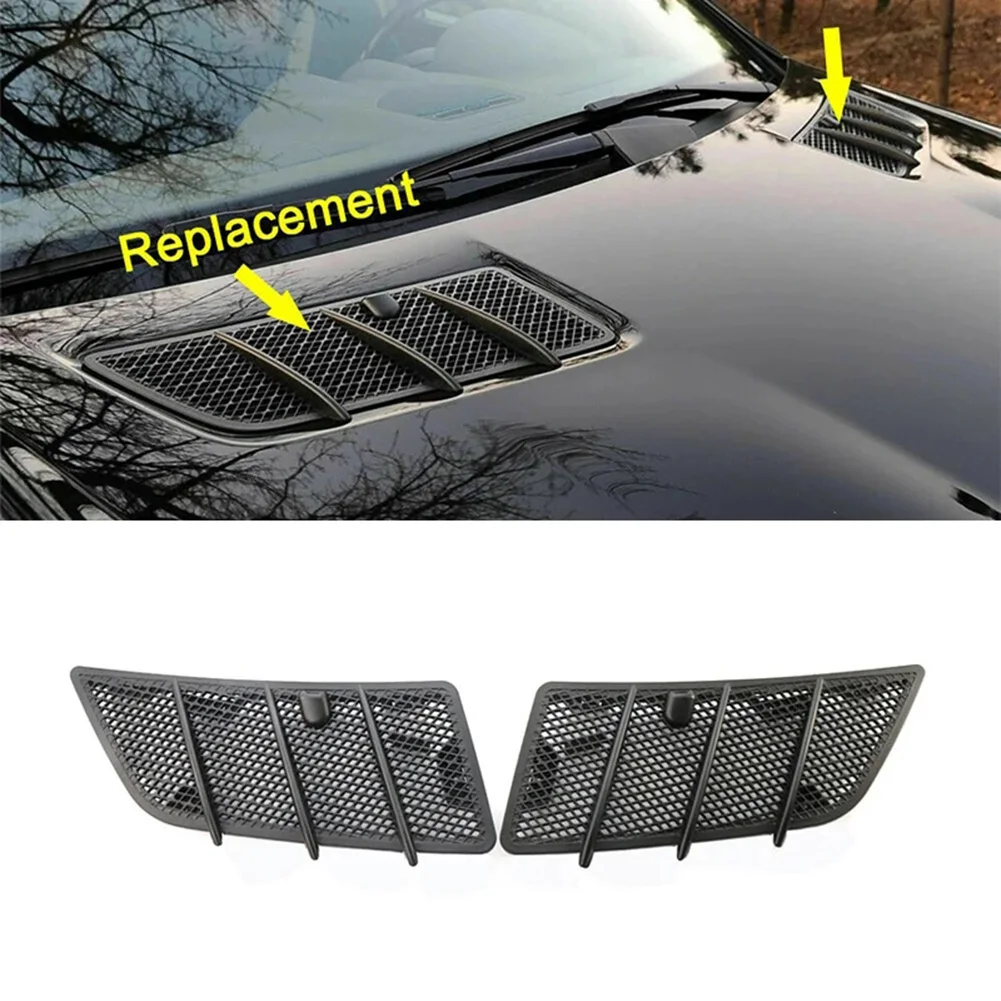 

Set of Left Right Hood Air Vent Grille Covers for Mercedes W164 ML & GL Class 2007 2012 OEM Numbers 1648804305 1648804405