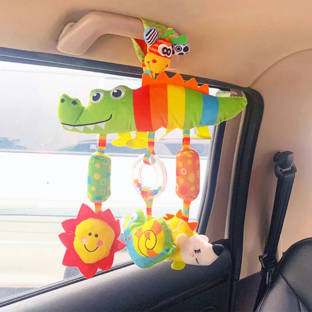 Baby Toys for 0 3 6 12 Months Rainbow Activity Plush Animal Stroller Hanging Toy for Baby Car Seat Crib Travel Sensory Baby Toys