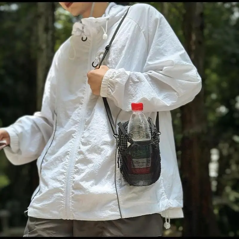 Outdoor-Aufbewahrungstasche mit Schultergurt, Smartphone-Tasche, wasserdichte Wasserflaschentasche für Sport und Wandern, leichtgewichtig – Detail 12