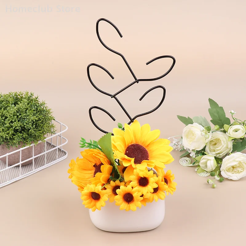 Plant Leaf Climbing Trellis Plant Support Garden Stake Stand Climbing Rack Iron Flower Trellis Frame Stand Holder Garden Decor
