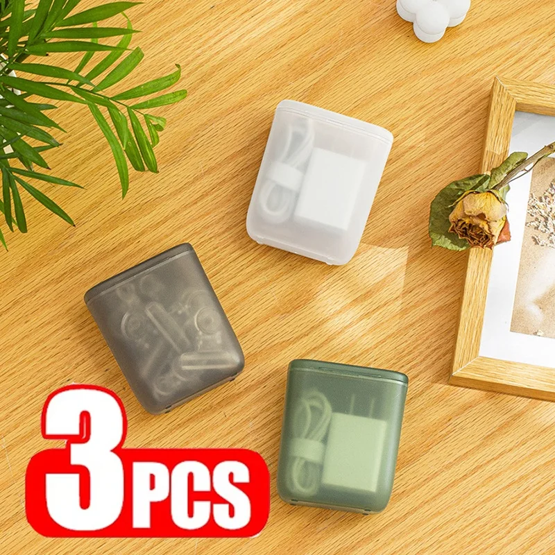 

3 шт., настольный ящик для хранения кабеля для передачи данных, пылезащитный ящик для зарядного устройства для мобильного телефона, портативный контейнер для кабеля, коробка для офиса, дома, путешествий