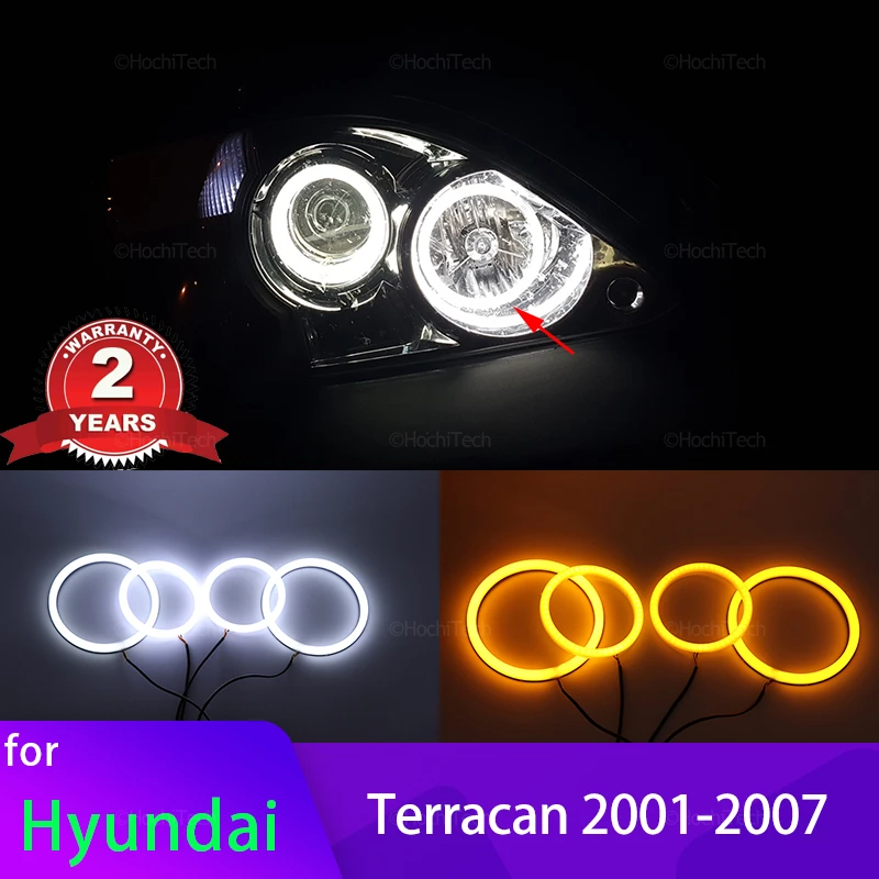 

Switchback Cotton Light Halo Rings DRL LED Angel Eyes Kit For Hyundai Terracan 2001-2007 Car-styling Cars Headlight Retrofit