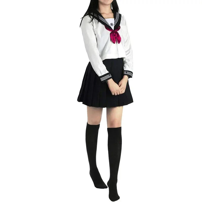 Japanese School Uniform Skirt Sailor Dress Costumes JK Uniform Suit Girls Pleated Skirt Anime School Girl Uniform Cosplay
