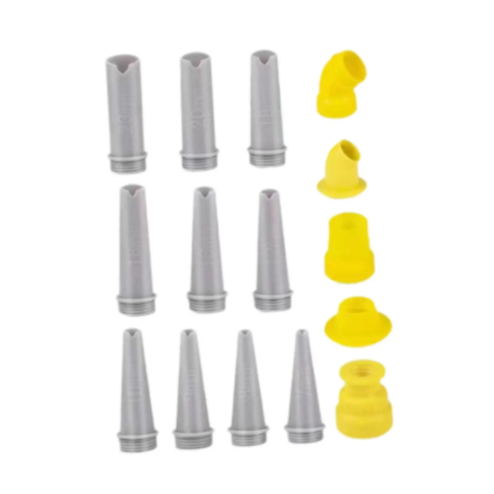Caulking Nozzle Set Finisher Tools Caulking Extension Nozzles Caulking Tips for Floor Tiles