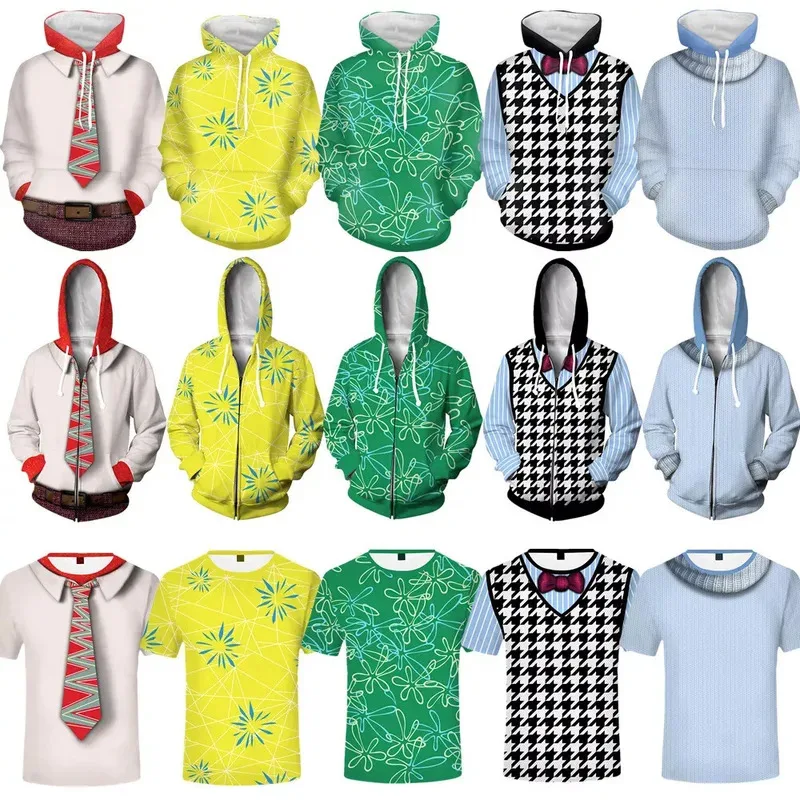 

Halloween Inside Out2 hoodie performance costume, Happy cosplay, children's hoodie costume, Mind Agent Team