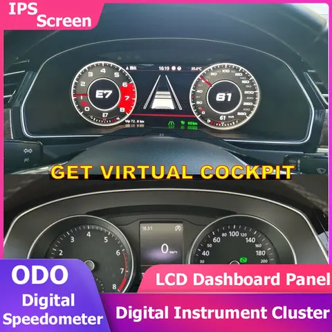 Digital Virtual Cockpit Dashboard Instrument Cluster Speedometer For VW PASSAT CC B7 B8 GOLF 6 7 T6 Tiguan Scirocco Jetta Polo