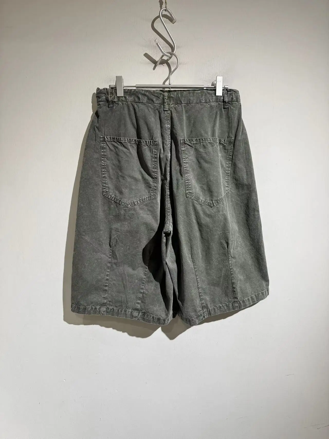 25ss رائجة البيع ريترو Y2K شورت جينز فضفاض ، جينز واسع الساق ، شورت جينز قابل للغسل لكل من الرجال والنساء hombre rompa #2