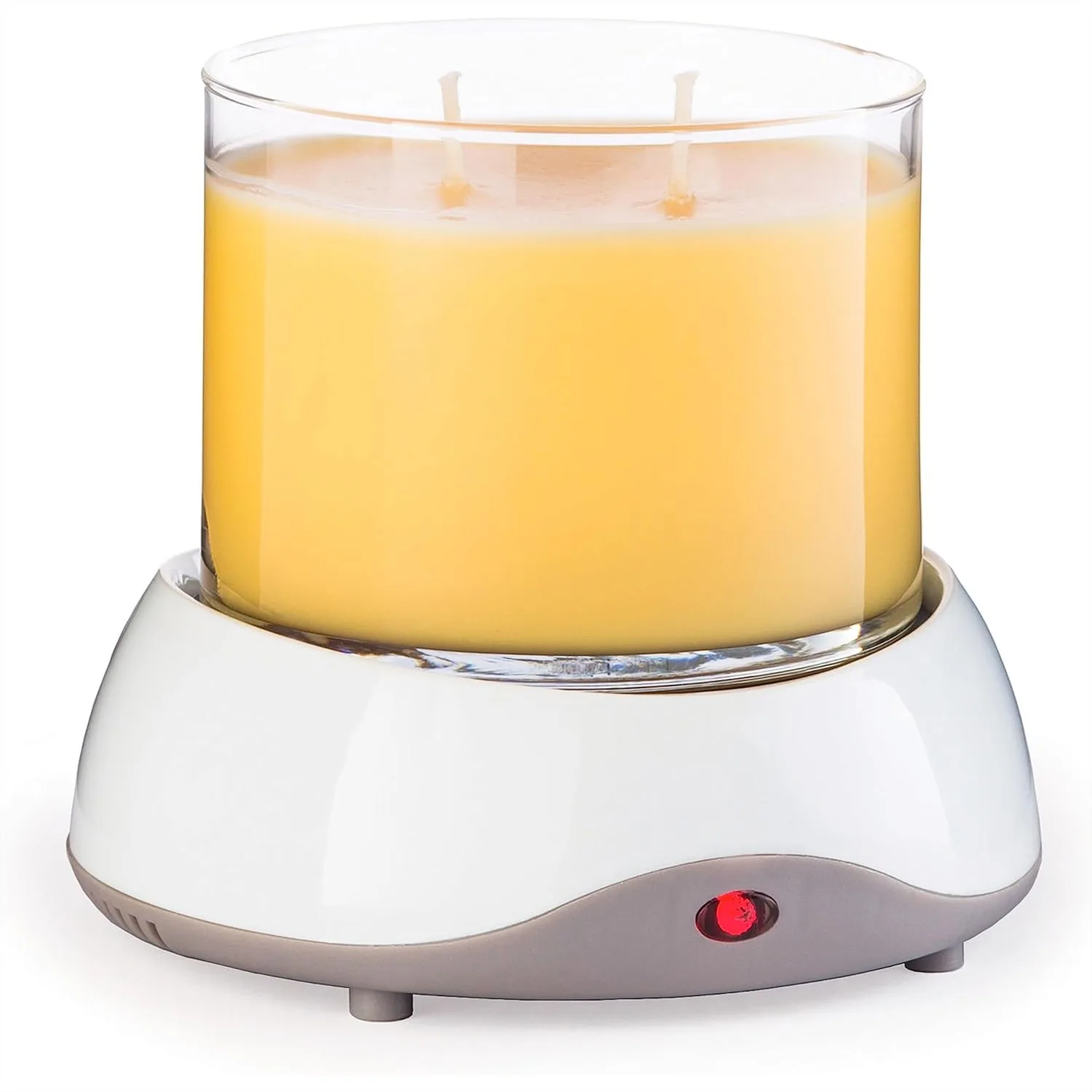 

Auto Shutoff Candle Warmer Plate with 8-Hour Timer, Plug-in Wax Warmer White