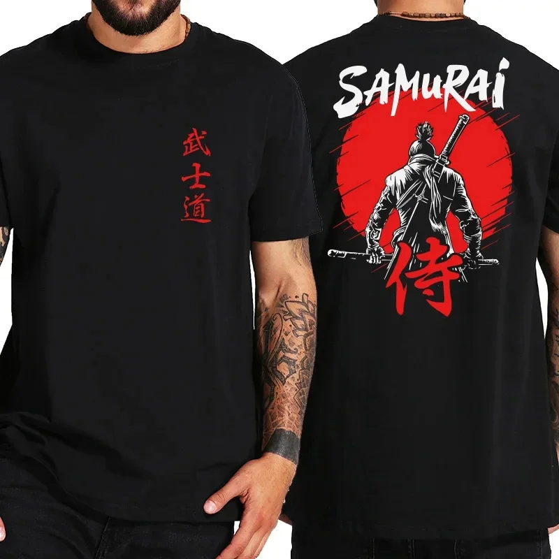 Japanese Bushido Spirit Graphic Men's T-shirt Samurai 3d Print Cool Street Hip Hop T Shirts Men Clothing Streetwear Short Sleeve