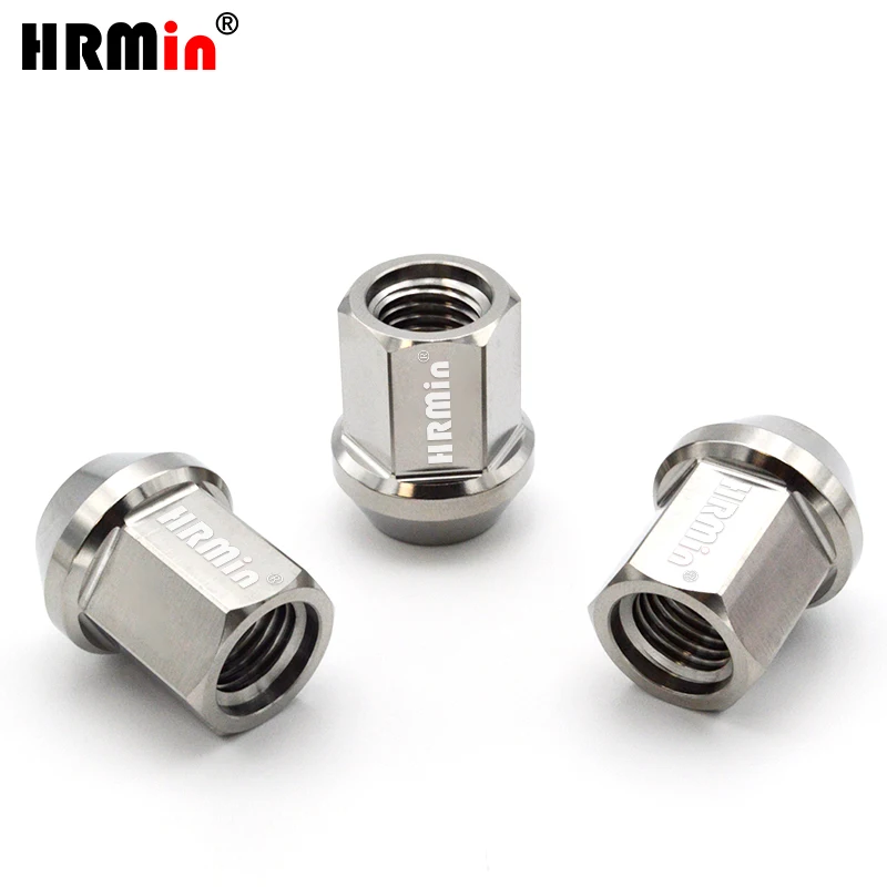 HRMin (12+4+1)ps Gr.5 titanium cone seat anti-theft wheel lug nut M12*1.5/M12*1.25/M14*1.5/M14*1.25mm