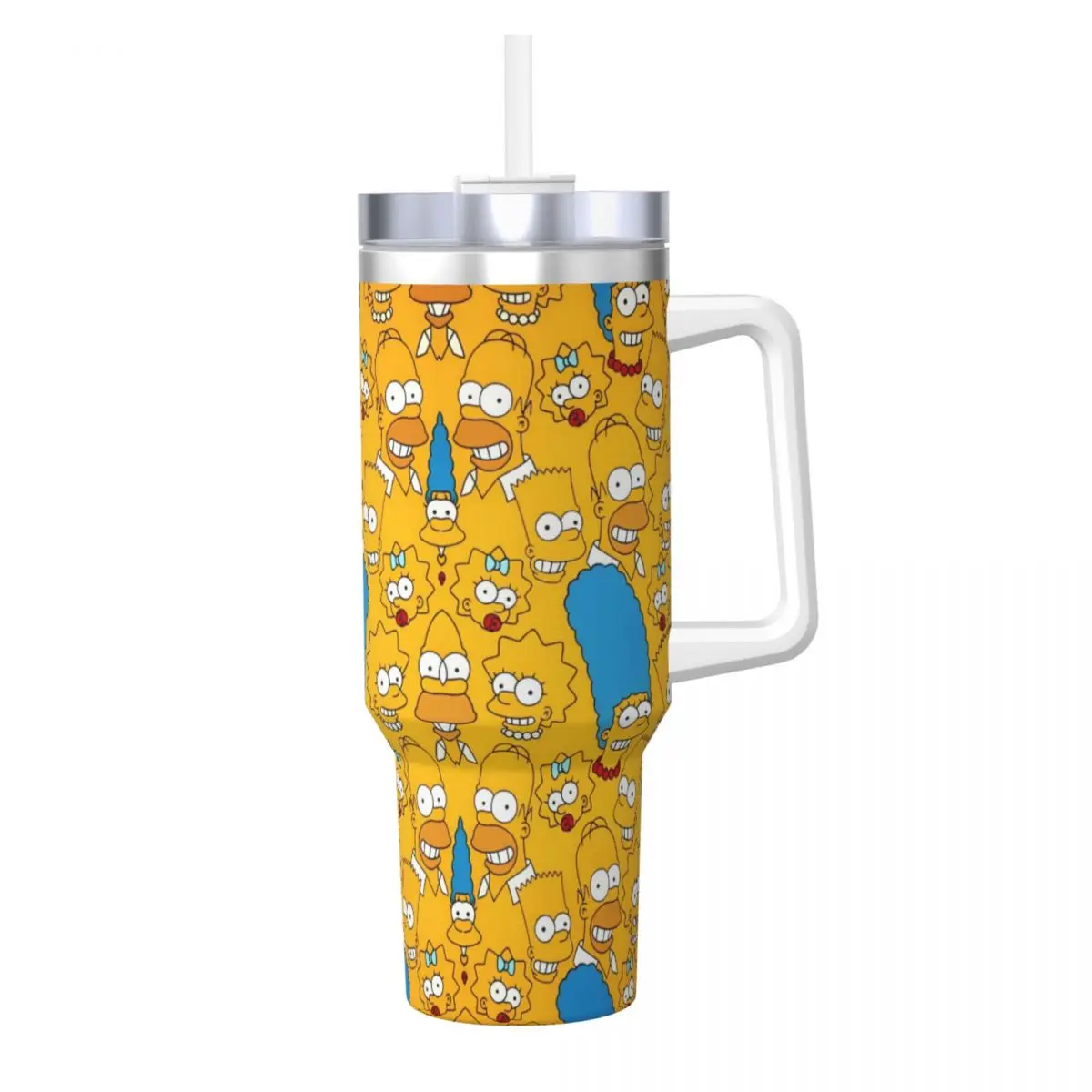 

Стакан S-Simpsons, бутылка для холодной и горячей воды, изолированная кофейная кружка из нержавеющей стали, дорожные кружки с принтом, чашка