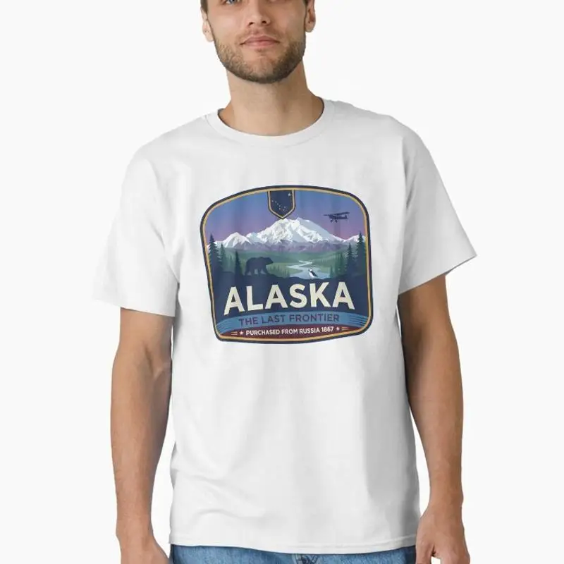 Alaska The Last Frontier Vintage Retro State Travel Poster Sticker Classic T-Shirt