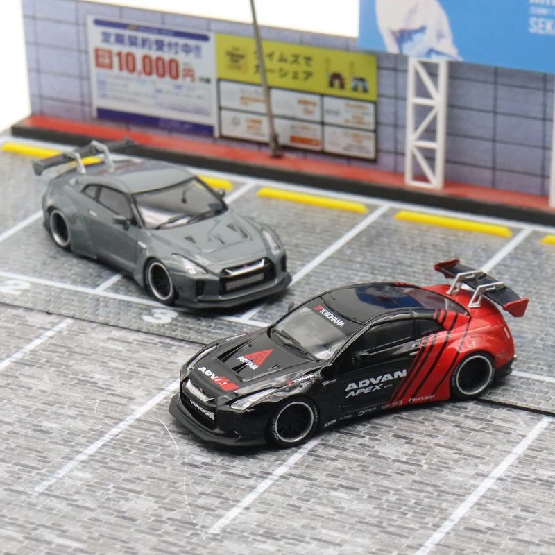 Lbwk  GTR R351.5 Advan modified mock-up alloy car model CM Model CM 1:64