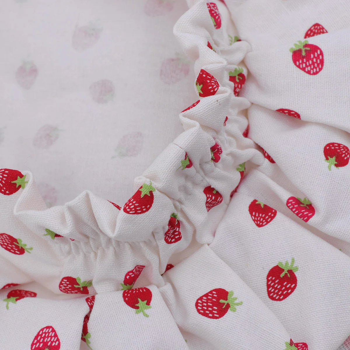 

Thicken Cotton Hats for Lightweight Breathable Chef Cap White Parent child Party Favor Strawberries Pattern Chef