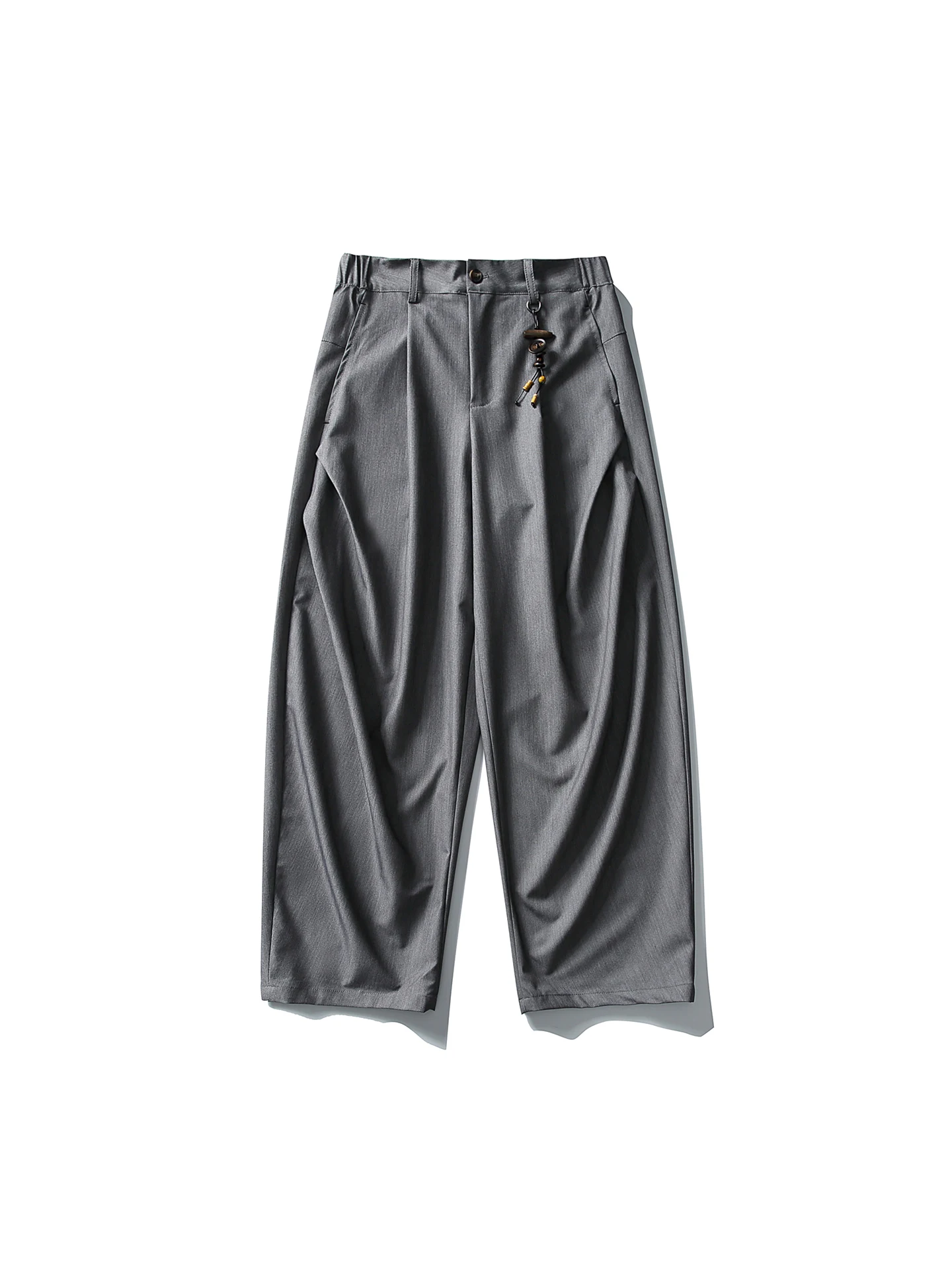 

Повседневные широкие брюки унисекс с декоративными элементами, длинные брюки для костюма, весенняя коллекция, молодежные, Vitali Sle