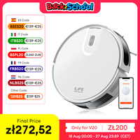 ILIFE V20 Robot Vacuum Cleaner, 5000Pa suction, SOF LiDAR Smart Navigation, APP Control, Customizable cleaning, Self charging