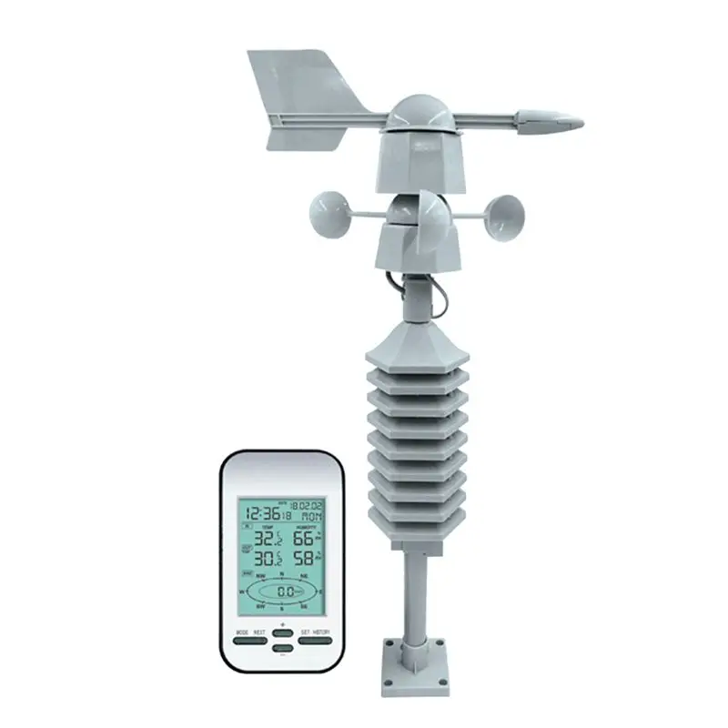 

ABHZ-Wireless Weather Station Out Wind Speed Direction Sensor Digital Wind Temperature Humidity Sensor For Home