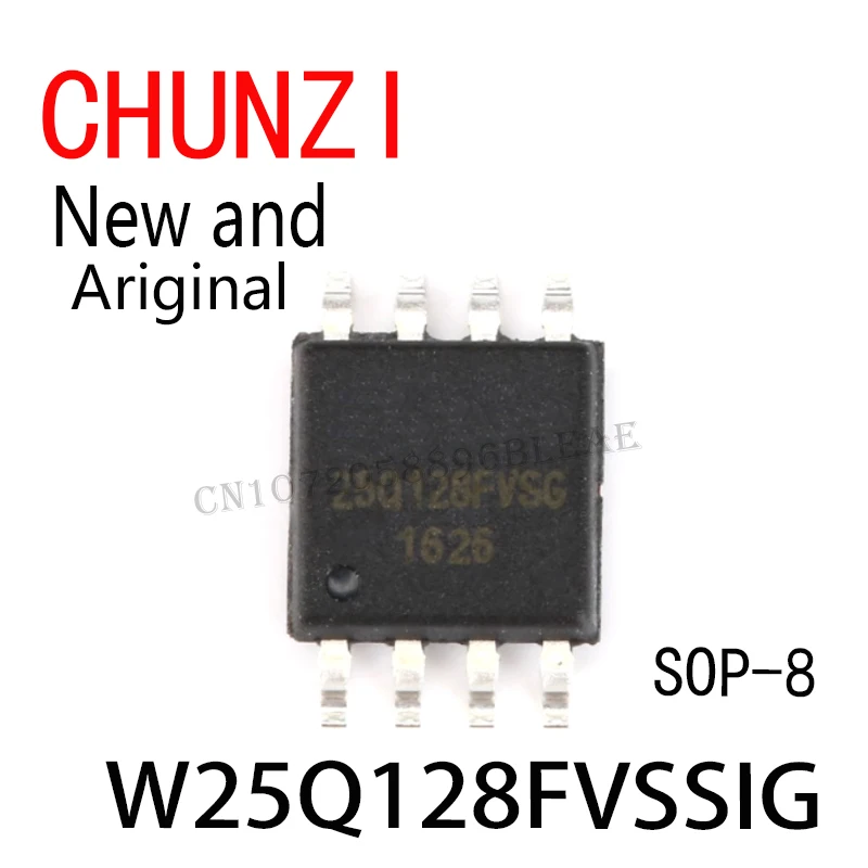 5Pcs New and Original W25Q128FVSG W25Q128FVSIG W25Q128 25Q128FVSIG SOP-8 W25Q128FVSSIG