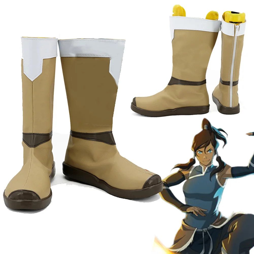

Cartoon Avatar Last Cosplay Airbender Cosplay Korra Shoes Costume Accessories Disguise Women Halloween Fantasia Female Footwear