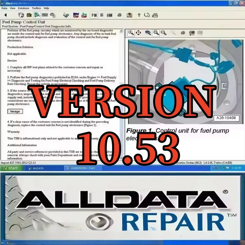 Программное обеспечение для ремонта Auto Alldata 10.53 программное обеспечение Alldata Поддержка автомобильных автомобилей Новейшая версия