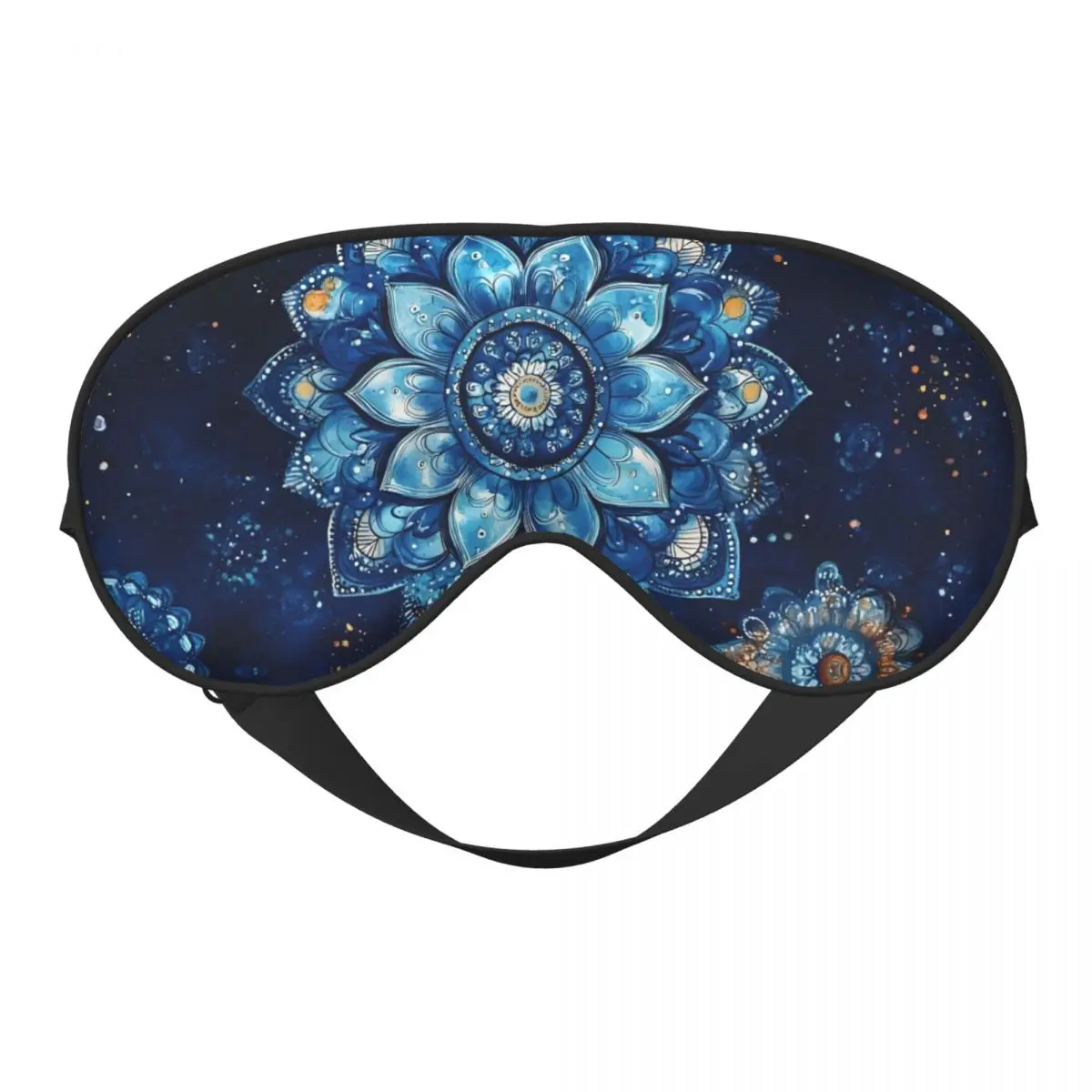 

Mandala Soft Eye Mask Sleep Blindfold Charming Flowers Colorful Floral Lunch Break Men Women Eye Patch Nap Health Eye Cover