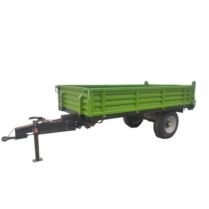 

Heavy-Duty Tractor Trailer for Agricultural Transport Adjustable Suspension for Rough Terrain Ideal for Grain, Hay & Livestock